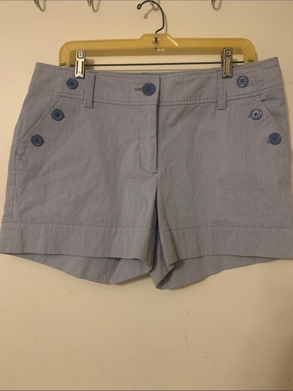 H&M Pale Blue Women’s Button-Accent Shorts